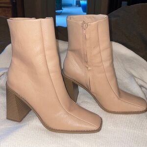 Steve Madden Heeled Boots TAN VEGAN LEATHER